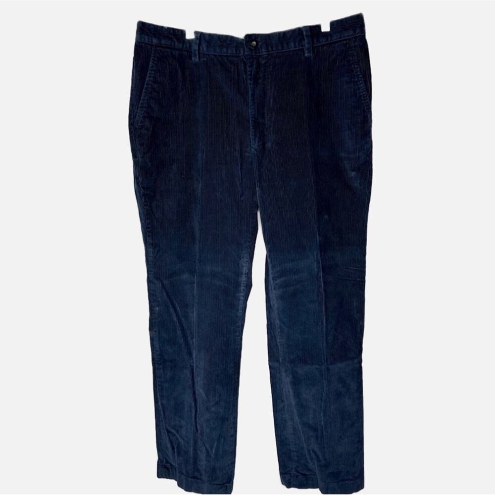L.L. Bean Men’s Navy Blue Wide Corduroy Pants